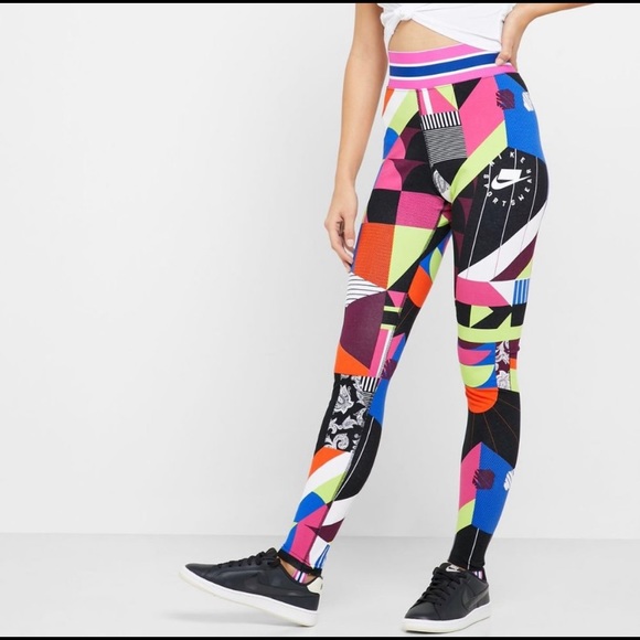 Nike NWT leggings size medium. Super fun and vibrant. - Picture 11 of 12
